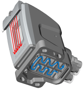 optosensor housing with cooling