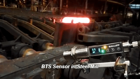 detection of hot metal with infrared temperature sensor
